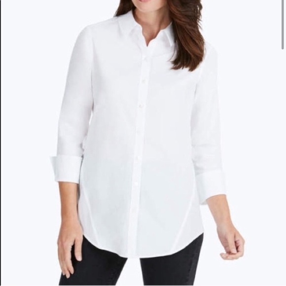 Pamela Button-Up Non Iron Tunic Shirt xx. - Picture 5 of 16